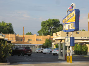 Our Motel in the morning light