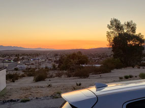 Sunrise out our window