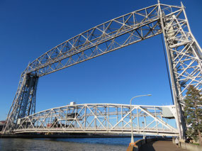 The bridge with the roadbed lowered