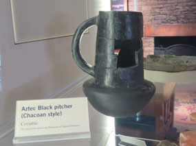 The black pottery is a different time period
