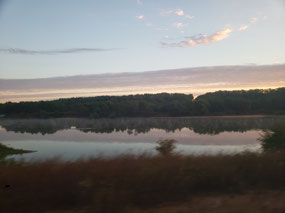 Sunrise over the Missouri River