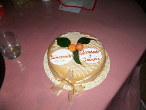 Our cake that Magda brought