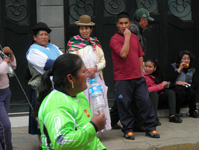 Crowd at the market