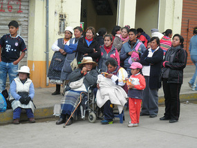 Crowd at the market