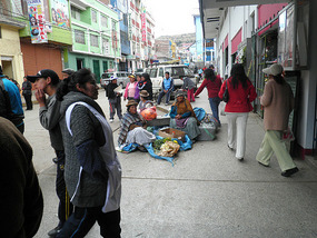 Crowd at the market