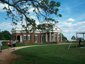 Monticello's back yard