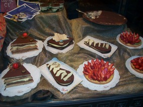 A fancy bakery shop