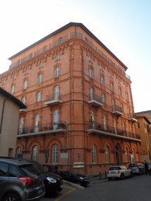Building across from the hotel