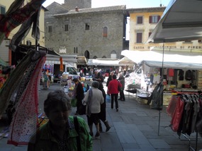 Flea market in Cortona