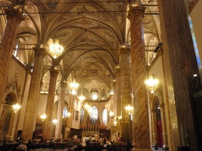 Inside the duomo