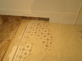 Part of the floor in the museum