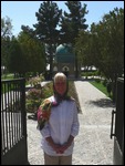 Outside the Emamzadeh Mahrugh Mausoleum