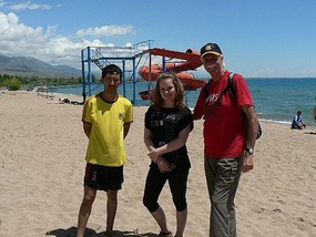 We Befriend A Tour Guide at Issyk-Kul Resort