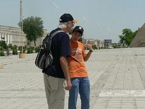 Alan with our Guide Behruz