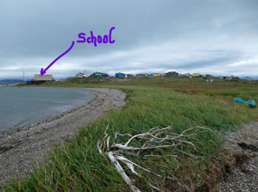 Back Along the Beach to the School