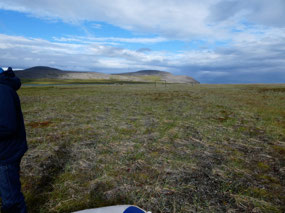 Foot Ball Goal Posts on the Island