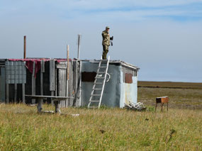 Climbing the Roof, Andrey Gets a Better View