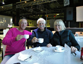 At Ice Tables Restaurant with Vassily