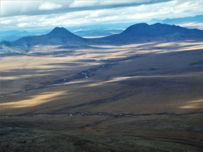 Lone Volcano in the Aluchin Ranges 