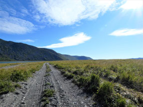 Spit Road Between the Lake and the Ocean