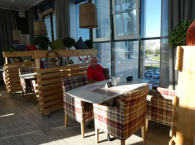 Enjoying Breakfast on Our Last Day