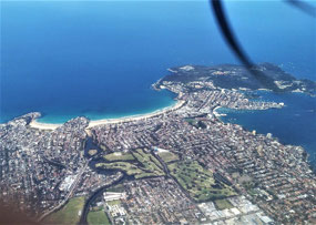 Over Famous Manly Beach