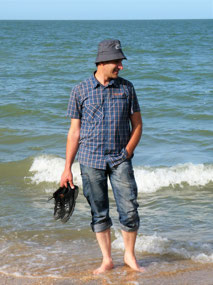 Abdullah Enjoying the Sand & Sea