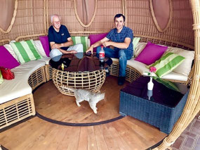 Alan, Abdullah and Friendly Cat