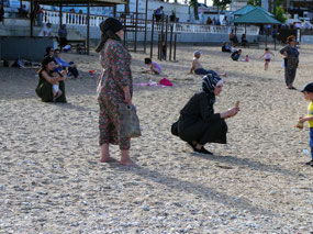 Family at the Beach, Derbent