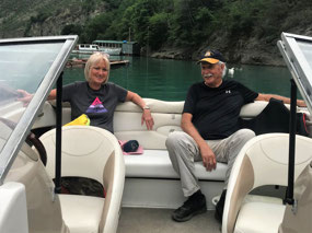 Comfortable in our Boat