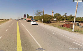 Near the Chechnya Border (c. Google Earth)