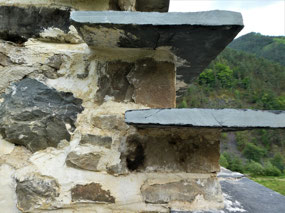 Interesting Use of Mortar and Rock