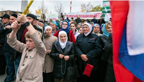Ingush Protests New Borders (c. Meduza)