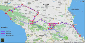 Route to Terskol