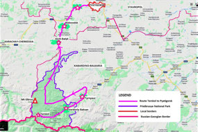 Our Route to Pyatigorsk