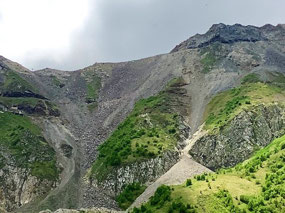 Mines on Scree Clad Mountains