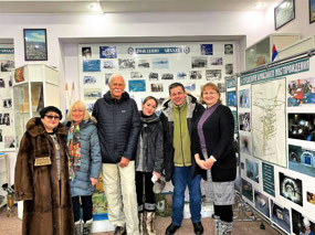 With Ludmila and Elena, Aykhal Museum