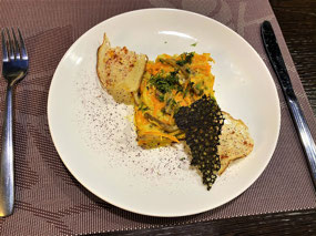 Vegetable Fritter with Seaweed