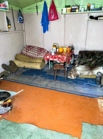 Inside Viktor's Hut