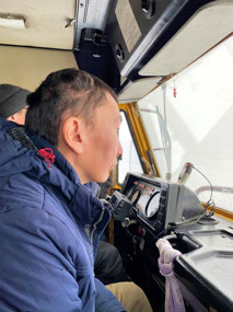 Pilot Ivan Concentrates on the Going Ahead
