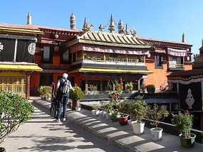 Alan Outside Jokhang Temple, Lhasa