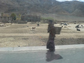 Surreal Woman - Barley Harvest on Way to Shigatse