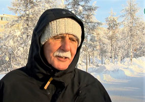 Television Interview in Aykhal, Yakutia