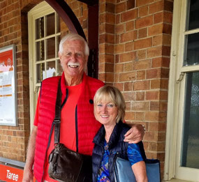 On Taree Station - Departing for Sydney