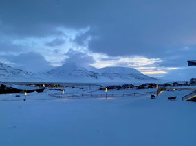 Dawn From our Hotel at 9:00 am