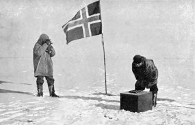 Roald Amundsen, South Pole (c. Britannica)
