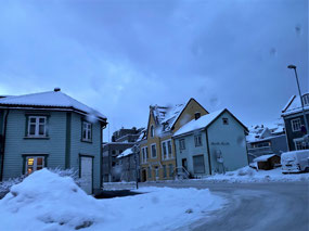Snowing on our Way to Tromsø Airport