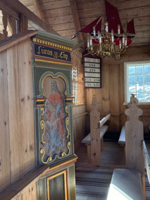 Murals in the Hvalvik Church