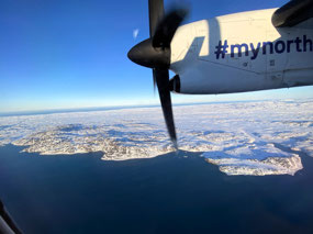 First Rays of Sunrise - Approaching Nuuk