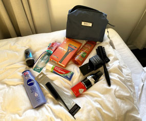 Toiletries for Alan